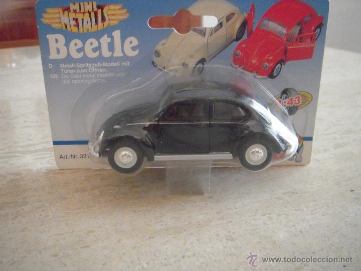 Carros em escala: Mini Metalls Beetle, a&uacute;n sigue precintado