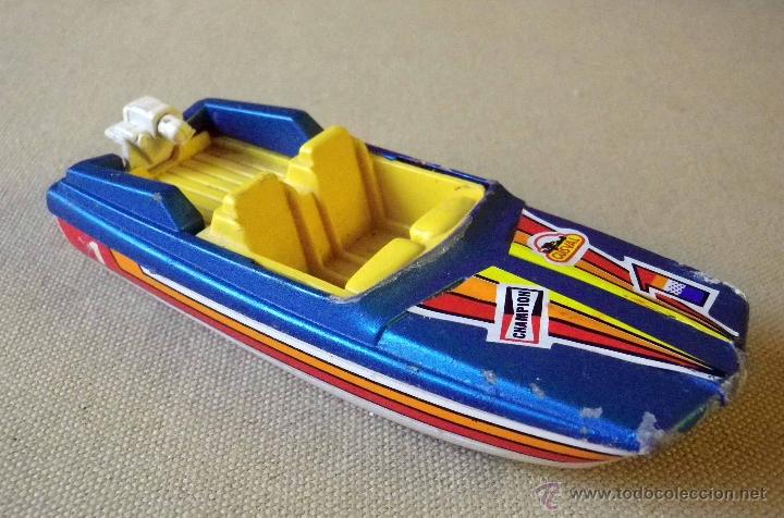Coches a escala: COCHE METAL, GUISVAL, LANCHA, FUERABORDA, 12 X 3 X 4 CM