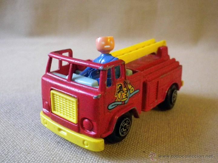 Coches a escala: COCHE METAL, CHIQUI GUISVAL, CHIQUIVAL, CAMION DE BOMBEROS, 8 X 4 X 4 CM