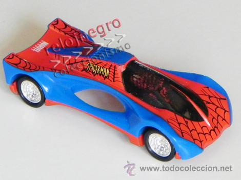 Coches a escala: COCHE A ESCALA DEL HOMBRE ARA&Ntilde;A / SPIDERMAN EL PERSONAJE DE C&Oacute;MIC Y CINE - MARVEL MAJORETTE JUGUETE