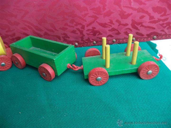 Coches a escala: tren de madera publicidad - Foto 3