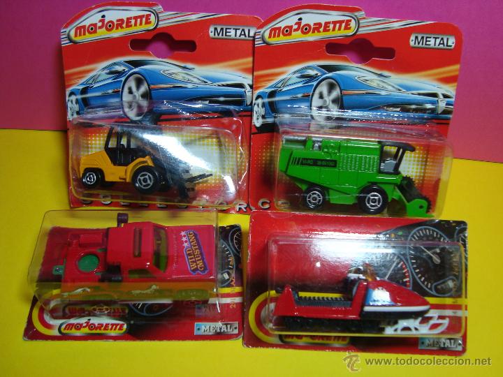 Carros em escala: LOTE DE COCHES DE MAJORETTE 1,64,MOTONIEVE,CARRETILLA,COSECHADORA,TT