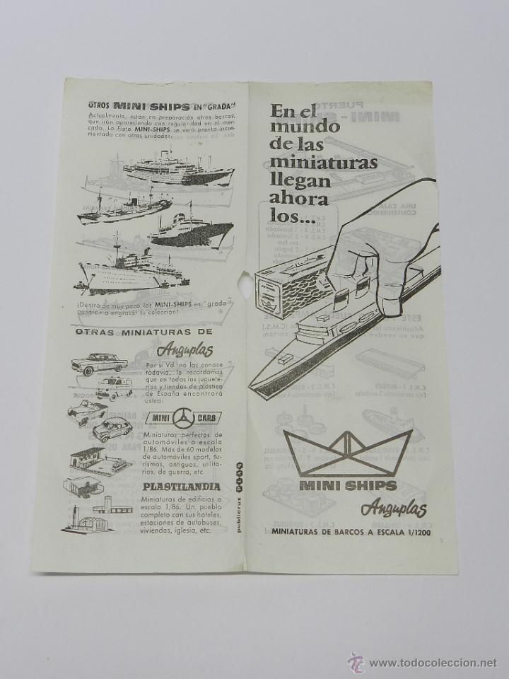 Coches a escala: FOLLETO DE MINI SHIPS DE ANGUPLAS, MIDE 21 X 16,5 CMS.
