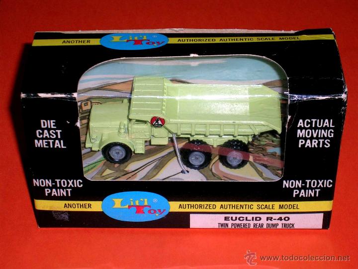 Coches a escala: Euclid R-40 ref. 7-69, metal 1/87 H0, Lit&acute;l Toy Mercury USA, a&ntilde;os 60. Con caja