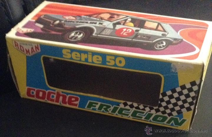 Coches a escala: caja original del coche friccion de juguetes roman serie 50 seat