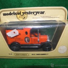 Coches a escala: MATCHBOX MODELS OF YESTERYEAR - Y-12 - 1912 FORD MODEL T - HOOVER