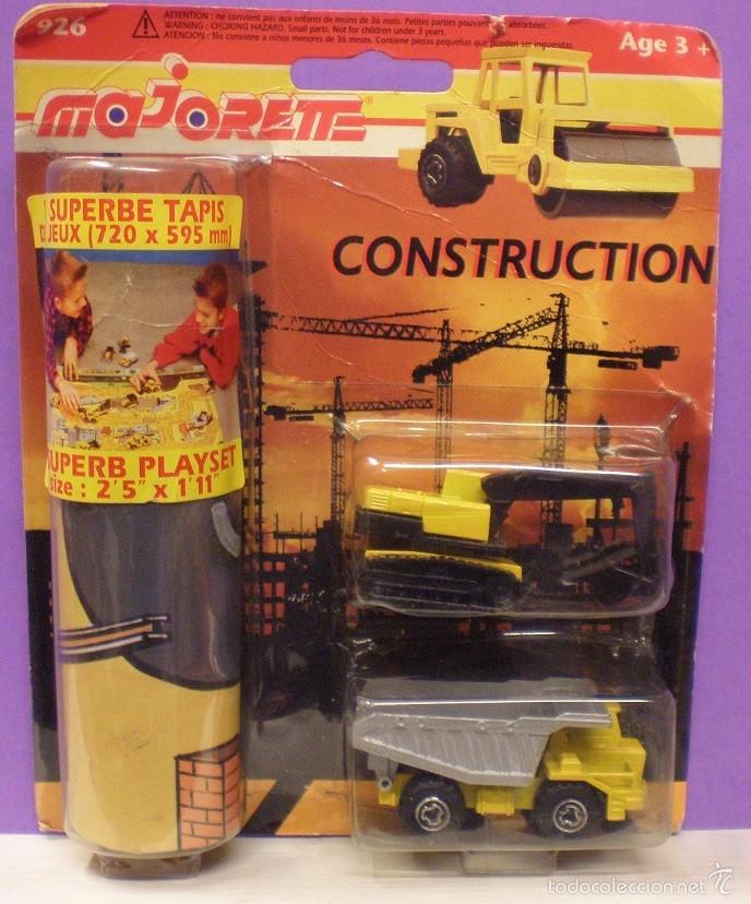 Coches a escala: Majorette - Construction 2 (ref926) - 2 Veh&iacute;culos + 1 Superb Playset - En Blister Sin abrir.