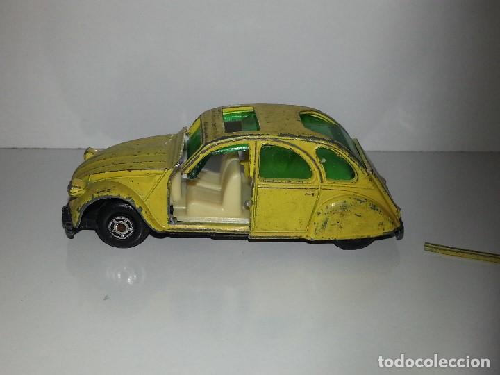 Coches a escala: GUISVAL : CITROEN 2 CV COLOR AMARILLO , PARA RESTAURAR O PIEZAS , 1&ordf; SERIE A&Ntilde;OS 70