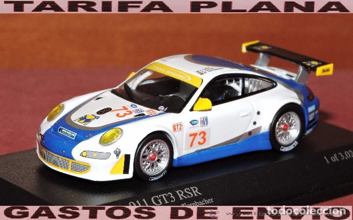Coches a escala: PORSCHE 911 GT3 RSR 12 HORAS SEBRING 2007 ESCALA 1:64 DE MINICHAMPS EN CAJA