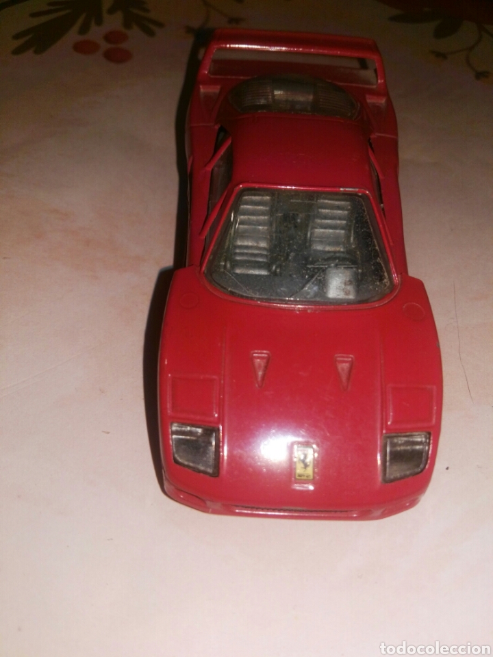 Coches a escala: PRECIOSO COCHE METALICO FERRARI ROJO MOD.F-40.MARCA BURAGO ITALIA.N&deg;43 ESPECIAL COLECCIONISTAS!!!