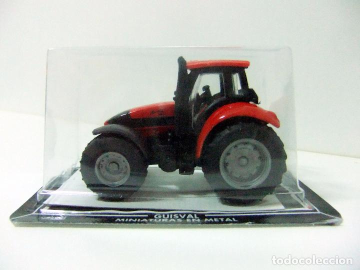 Coches a escala: TRACTOR AGR&Iacute;COLA DEUTZ FAHR AGROTRON 265 ROJO - GUISVAL ESCALA 1:67 - VEH&Iacute;CULO MINIATURA MAQUINARIA