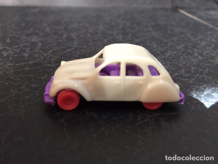 Coches a escala: Mini car plastic Citroen 2CV Made In colombia Vintag
