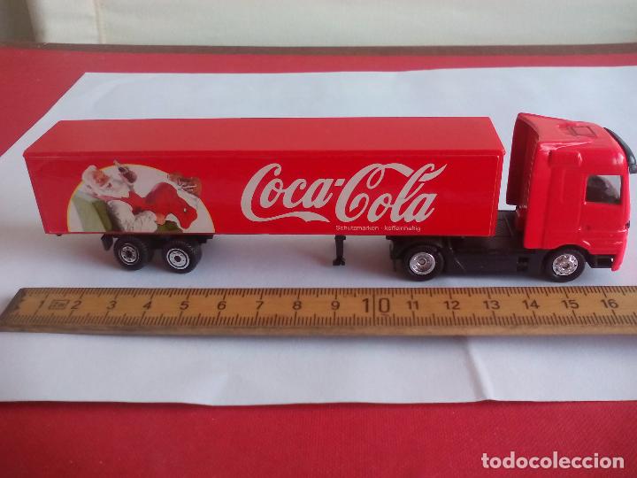 Coches a escala: Cami&oacute;n, trailer. Mercedes Actros. Coca Cola. Truck