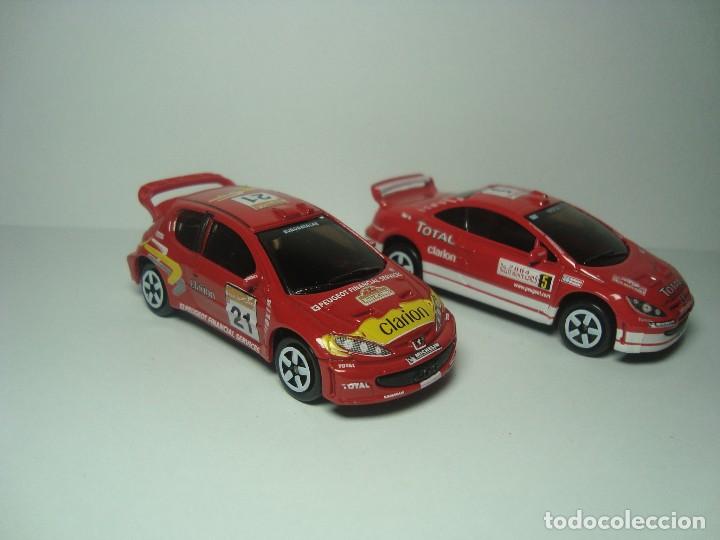 Coches a escala: PEUGEOT 206 Y 307 RALLYE WRC DE MAJORETTE 1,64