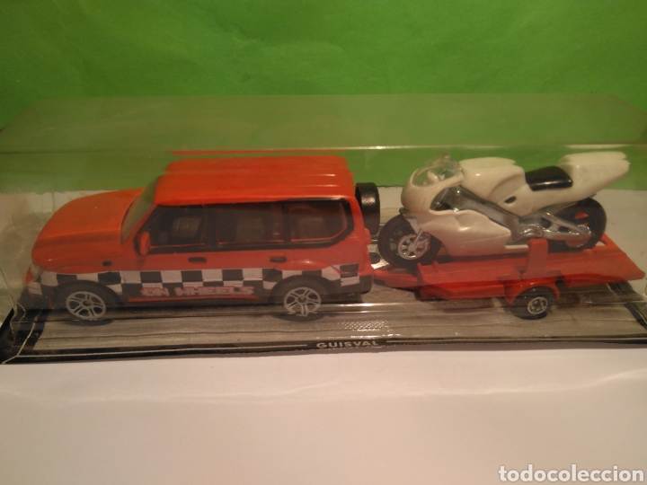 Coches a escala: GUISVAL TODO TERRENO CON REMOLQUE CON MOTO