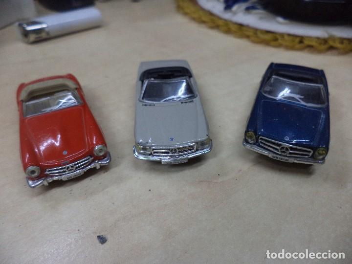 Coches a escala: Lote  3 Mercedes Benz SL esc.1/72 Hongwell.
