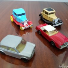 Coches a escala: MATCHBOX - LOTE 4 COCHES AÑOS 1970 Y 1979 - SUPERFAST MODELO A FORD - SUPERFAST N° 28 LINCOLN CONTIN. Lote 129036850