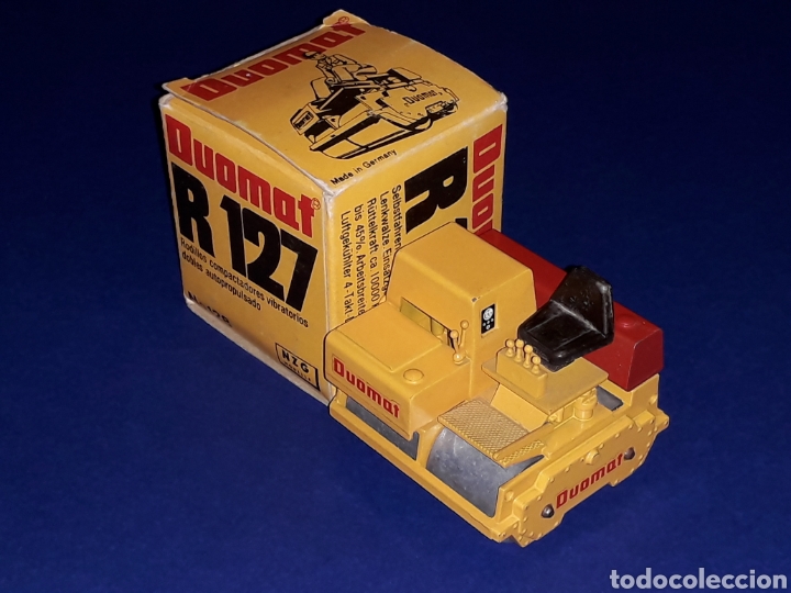 Coches a escala: Construcci&oacute;n Obras P&uacute;blicas: Duomat R 127 ref. 128, metal esc. 1/50, NZG made in Germany, a&ntilde;os 70