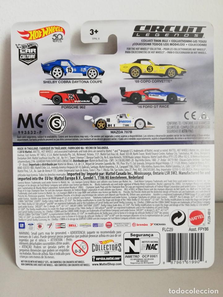 2018 Hot Wheels FORD GT MAZDA  CORVETTE SHELBY COBRA CIRCUIT LEGENDS Real Riders 