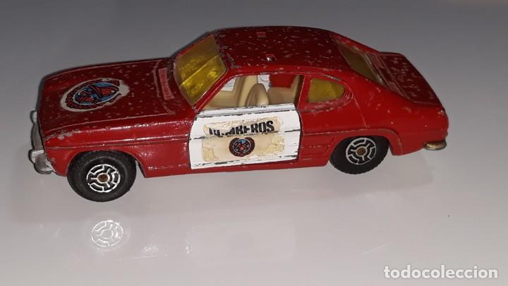 Coches a escala: GUISVAL : ANTIGUO COCHE FORD CAPRI - BOMBEROS - SERIE ESCORPION - SUPER RAPIDOS A&Ntilde;OS 70 / 80 1:37