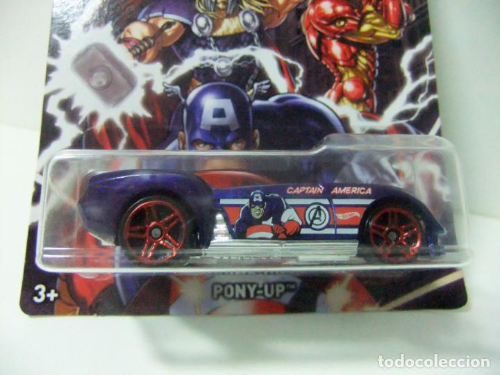 pony-up captain capitán america hot wheels matt - Acheter Voitures