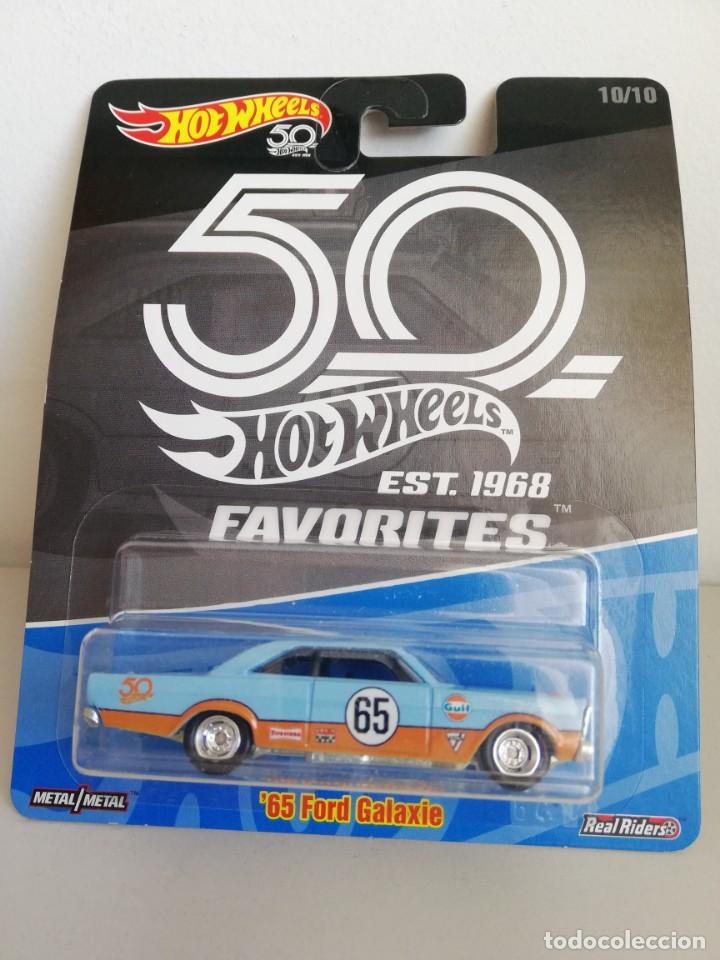 Hot Wheels 2018 Favorites 65 Ford Galaxy Gulf Real Riders 50th Anniversary