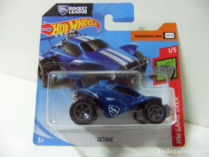 Coches a escala: OCTANE ROCKET LEAGUE - HOT WHEELS MATTEL HW GAME OVER 2019 ESCALA 1:64 - COCHE CAR BLUE AUTO AZUL