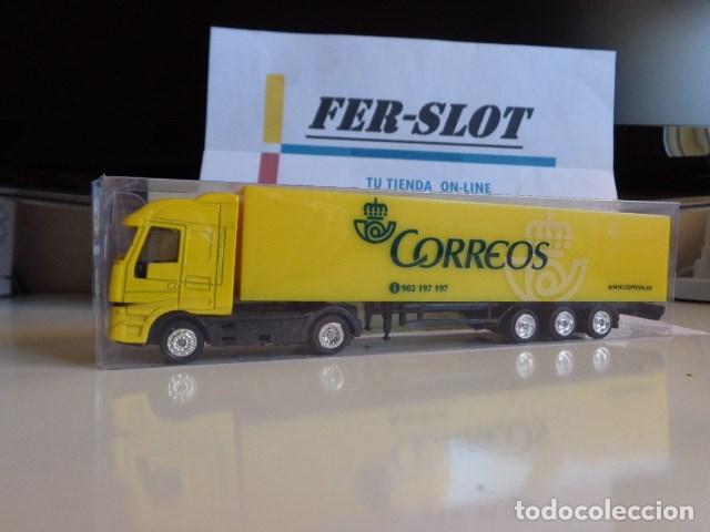 Coches a escala: CAMION TRAILER 12 RUEDAS DE CORREOS ESPA&Ntilde;A