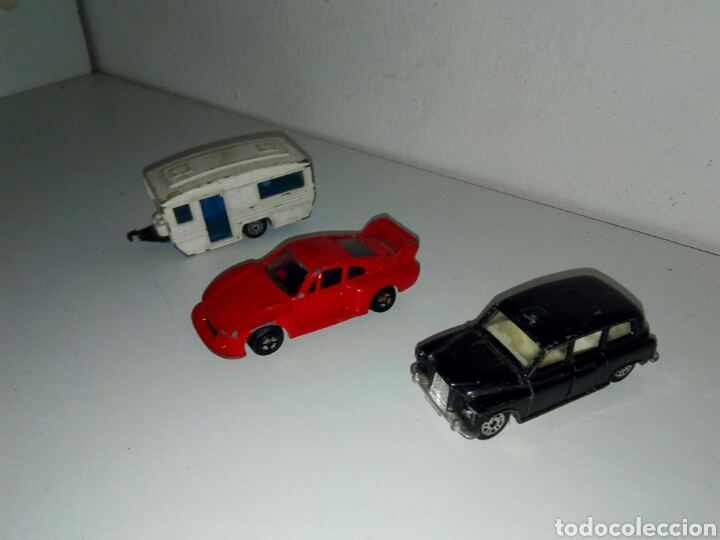 Coches a escala: Lote corgi 1/64 carabana. Porche. Taxi london