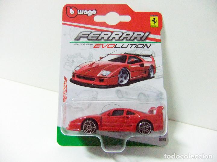 Coches a escala: FERRARI F40 COMPETIZIONE - BURAGO BBURAGO RACE & PLAY EVOLUTION ESCALA 1:64 - JUGUETE COCHE CAR AUTO