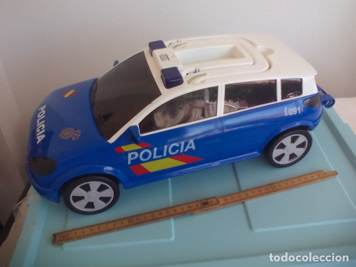 Coches a escala: MAJORETTE, CARRY CAR, COCHE CAJA PARA GUARDAR COCHES, CONTENEDOR 45 cm. POLICIA