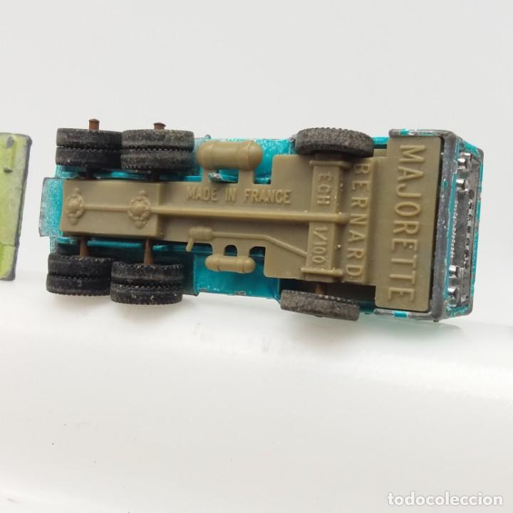 Camion Majorette N322 Semi Surbaissé – Bleu, échelle 1/100, France, Métal, Occasion