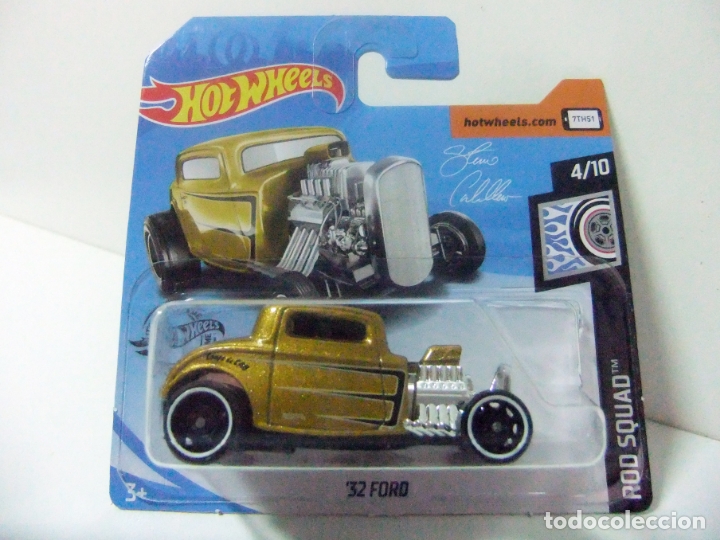 - Rod Squad Serie 4/10 '32 FORD 2019 #105/250 Hot Wheels Gold 
