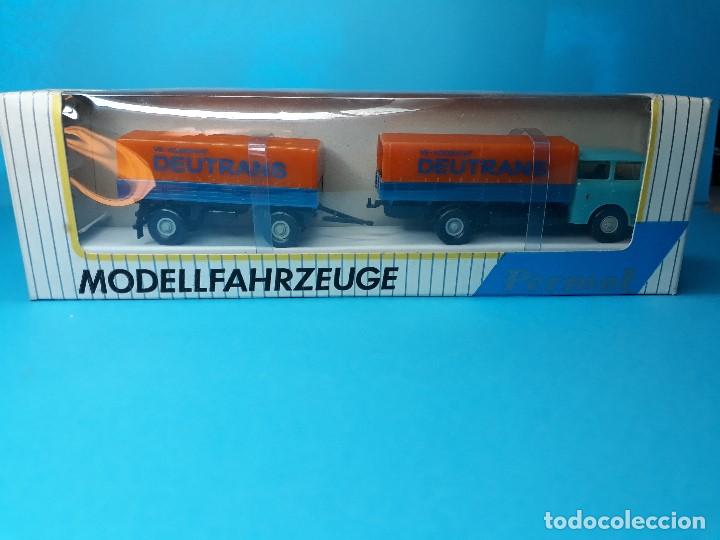 Coches a escala: CAMION CON REMOLQUE PERMOT HO 1:87 - Foto 1