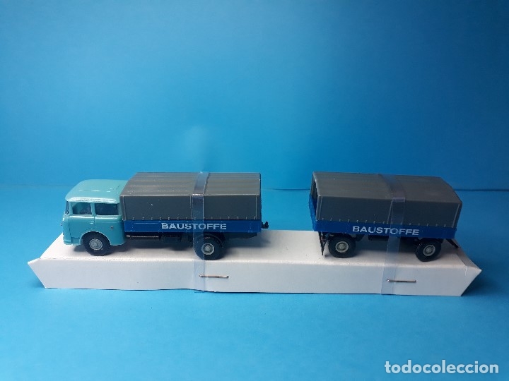 Coches a escala: CAMION CON REMOLQUE PERMOT HO 1:87 - Foto 2