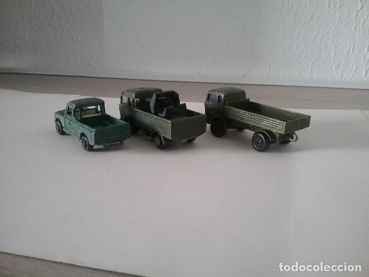Coches a escala: LOTE 2 VEHÍCULOS MILITARES GUISVAL + MERCEDES MATCHBOX. LAND ROVER Y MAGIRUS MADE IN SPAIN 70S.PTOY - Foto 2 - 172000219