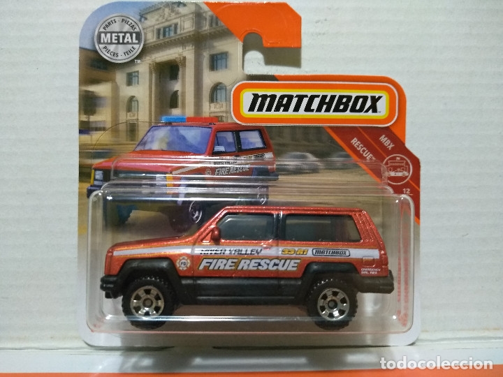 51/100 MBX Rescue Short Card Jeep Cherokee Police Matchbox 2019 