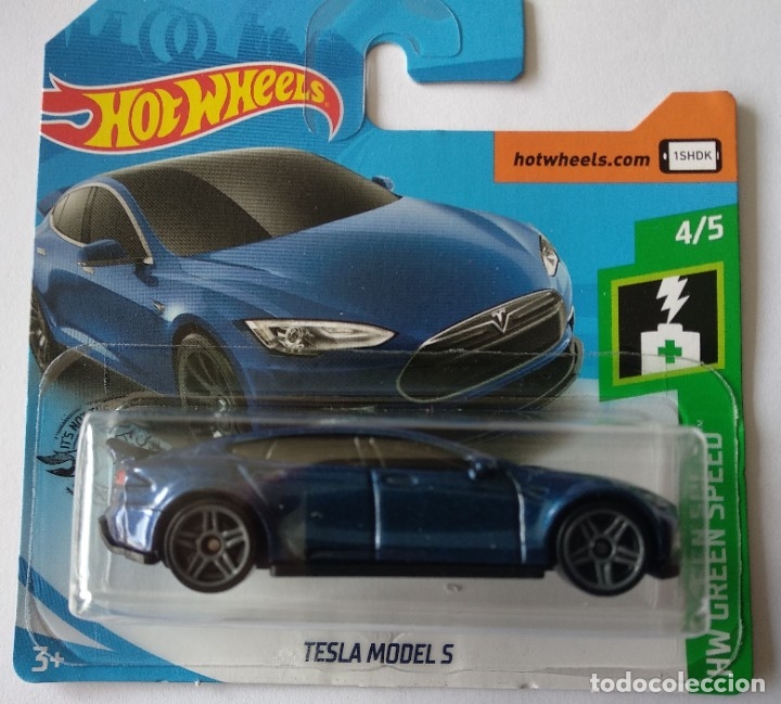 Hot Wheels Tesla Model S Hw Green Speed 45