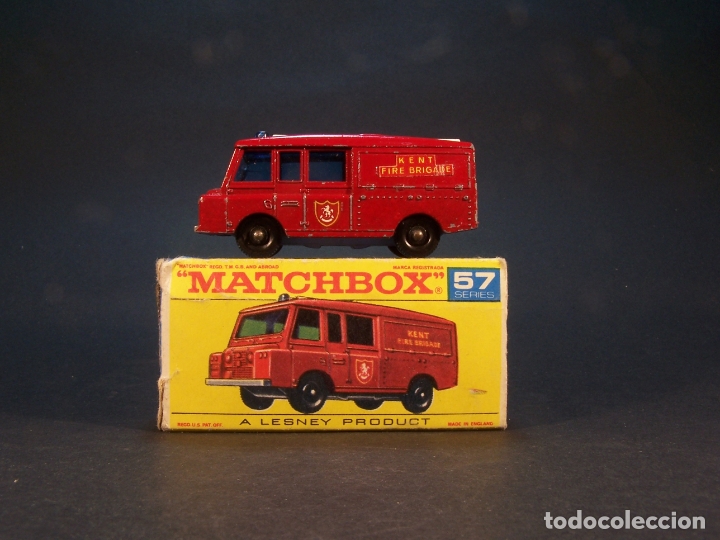 matchbox land rover fire truck