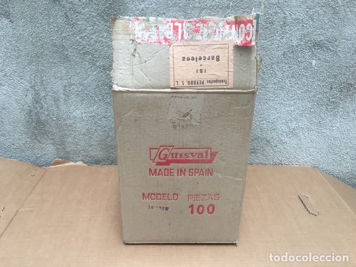 Coches a escala: CAJA DE LA FABRICA IBI DE GUISVAL PARA EL ENVIO DE COCHES MODELO 38
