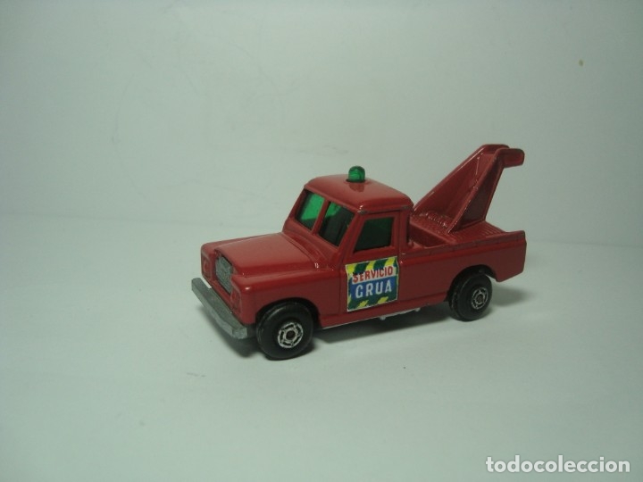 Coches a escala: LAND ROVER SANTANA ROJO GRUA DE GUISVAL CAMPEON 1,64 OJO PRIMERA SERIE MIRA DESCRIPCION