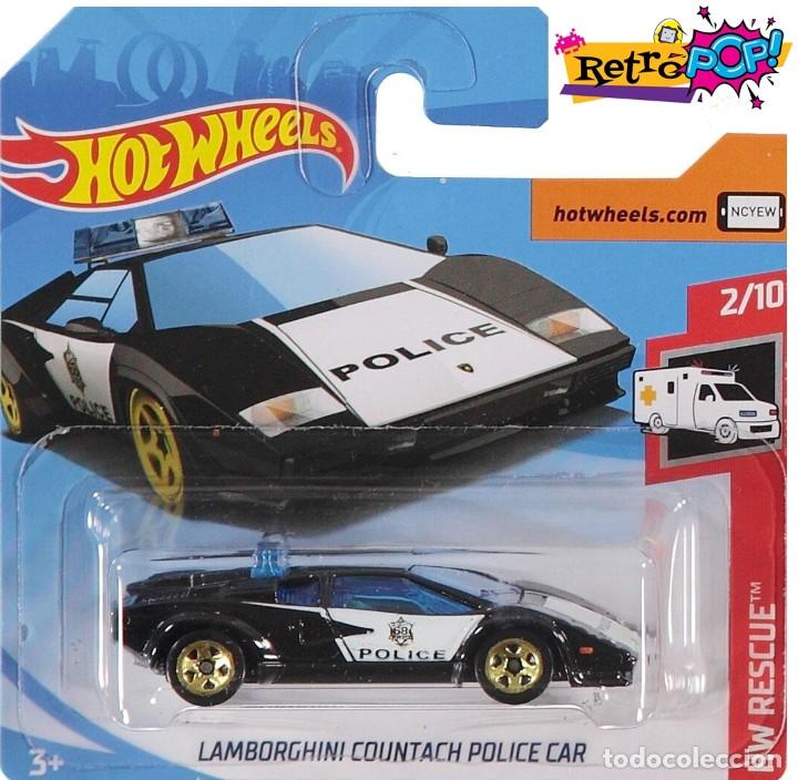 hot wheels lamborghini countach police car