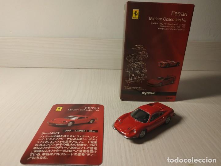 Coches a escala: Ferrari Dino 246 GT coupe Minicar Sunkus collection de Kyosho