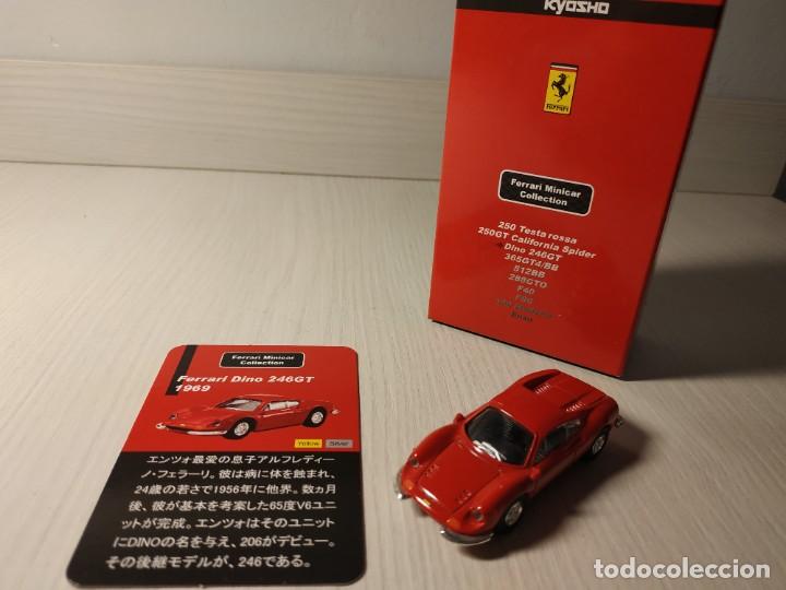 Coches a escala: Ferrari Dino 246 GT. Minicar Sunkus collection de Kyosho