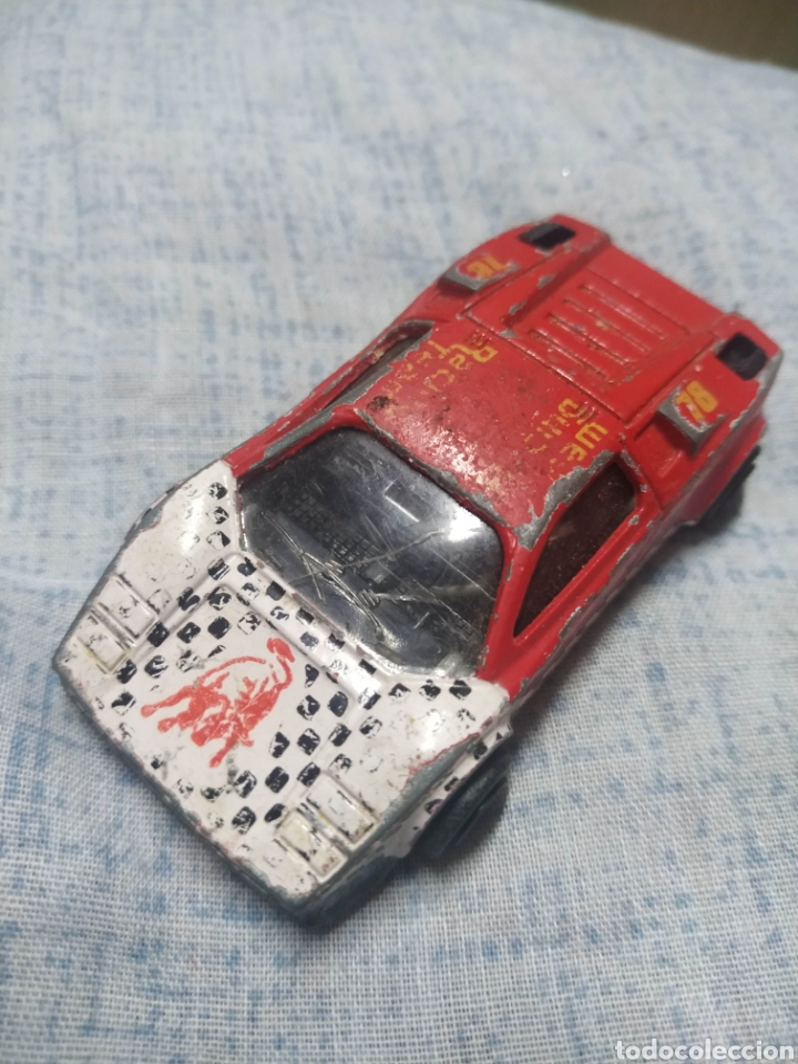 Coches a escala: Coche escala miniatura 1/56 Lamborghini num 257 Majorette