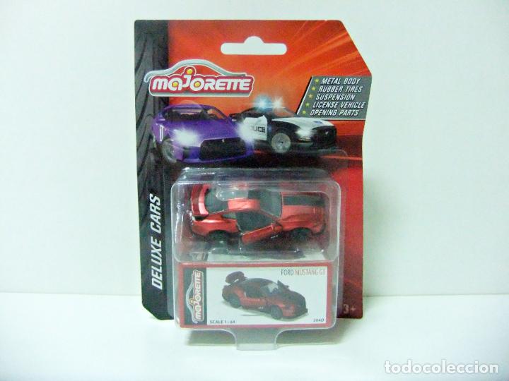 Coches a escala: FORD MUSTANG GT - MAJORETTE SERIE DELUXE CARS N&ordm; 204D ESCALA 1:64 - COCHE AUTO DEPORTIVO