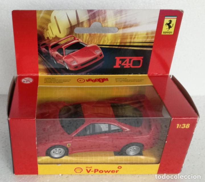 Coches a escala: Coches de coleccion Ferrari Shell V-Power: Ferrari F40 - Escala 1:38
