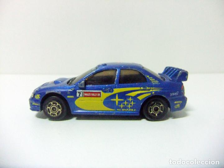 Coches a escala: SUBARU IMPREZA WRC WALES RALLY GB #7 - MAJORETTE REF. N&ordm; 275A ESCALA 1:57 COCHE RALLYE AUTO JUGUETE