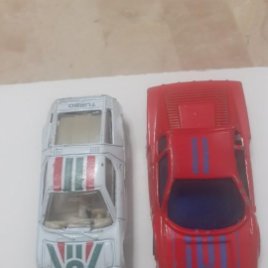 lote dos coches metalicos de coleccion años 80