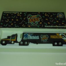 Coches a escala: 3530 MATCHBOX CAMION SUPER BOWL 1/64 1:64 PATRIOTS PACKERS NEW ORLEANS TRUCK 96. Lote 202957516
